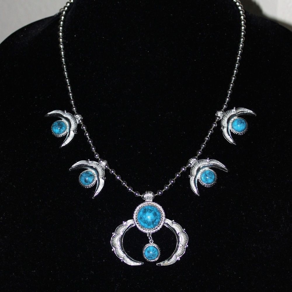 G Herman's HMS  Turquoise Style Necklace